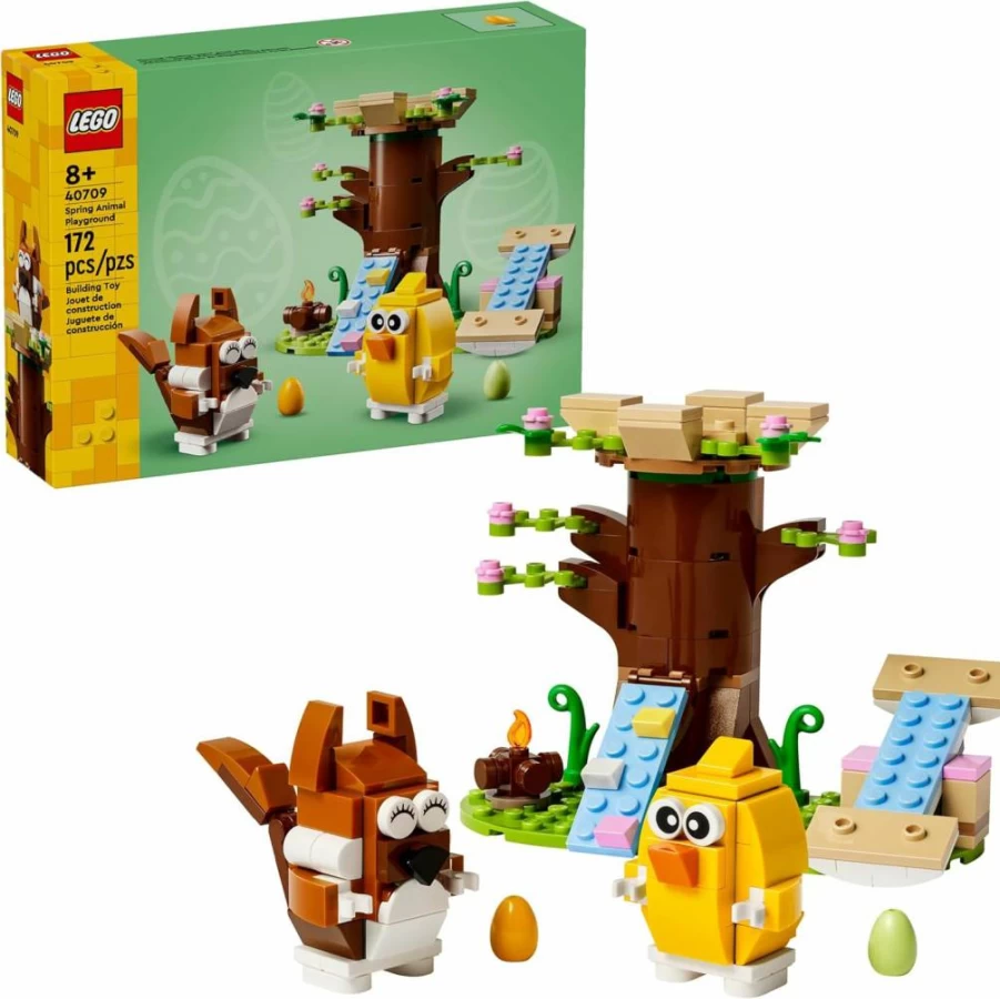 LEGO 40709 Spring Animal Playground Building Set with Squirrel & Bird Figures - Creative Construction Toy for Kids Ages 8+ - Perfect Gift for Boys and Girls
