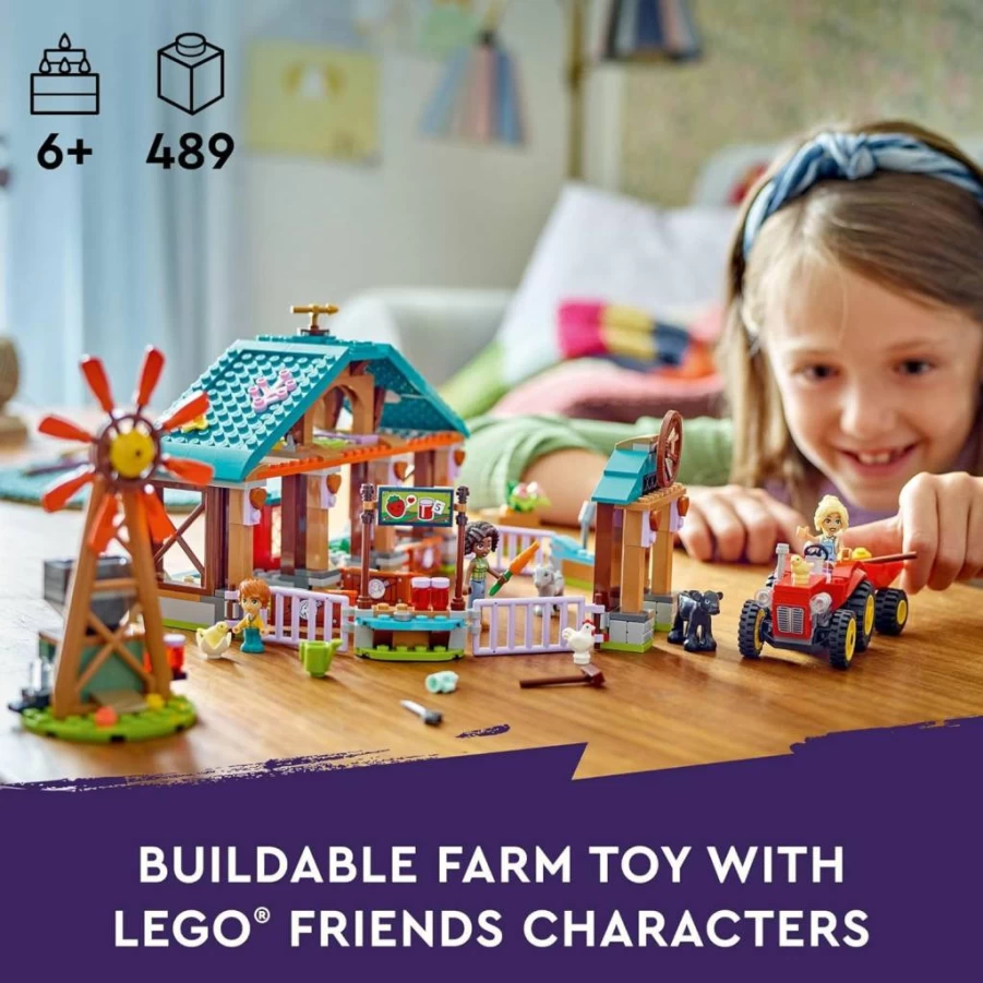 LEGO Friends Farm Animal Sanctuary Building Set 42617 - Creative Farm Toy with Tractor, 3 Minifigures & 5 Animals - STEM Learning Gift for Kids Ages 6+ (Girls & Boys)