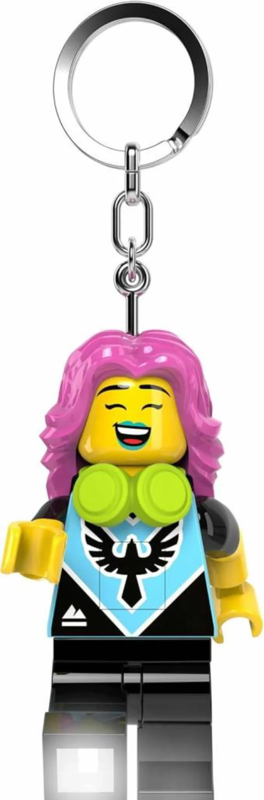 IQ 3 Inch Tall E-Sports Girl Lego Minifigure Keychain with Light - Ke229H