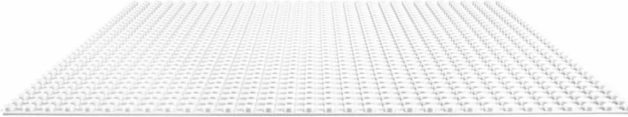 LEGO Classic White Baseplate 32x32 Studs - Large Square Building Foundation for Snowy Winter Landscapes, Creative Brick Display & Play (Set 11026)