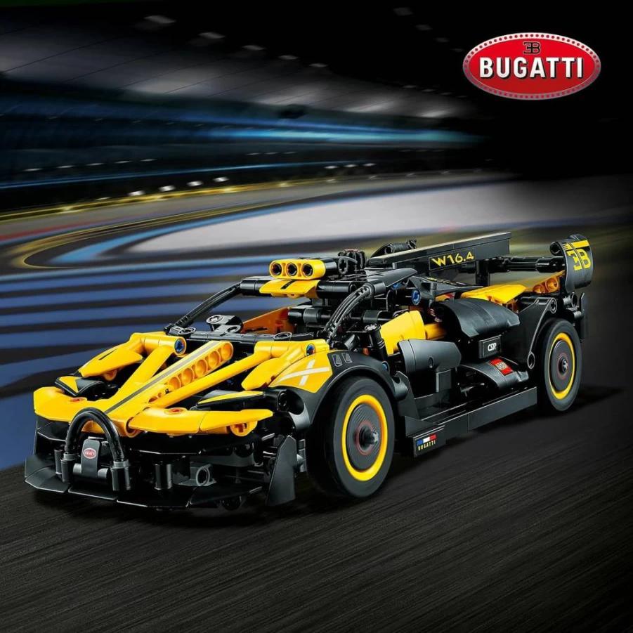 LEGO Technic Bugatti Bolide 42151 Race Car Building Set for Kids & Teens – Collectible Model Engineering Toy for Ages 9+