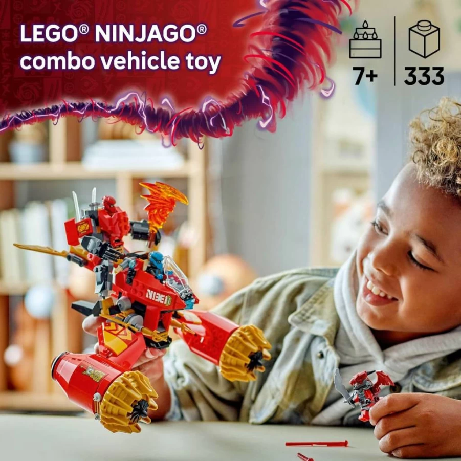 LEGO Ninjago Kai's Mech Storm Rider Building Set with 3 Minifigures - 71830 Ninja Action Toy for Kids Ages 7+ | Creative Play Gift for Boys & Girls | Birthday Present