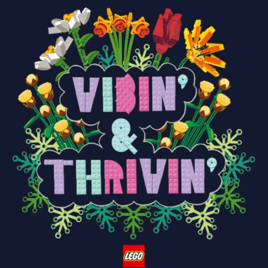 Fifth Sun Women's Short Sleeve Tee Shirt - Lego Iconic Vibin Graphic T-Shirt
