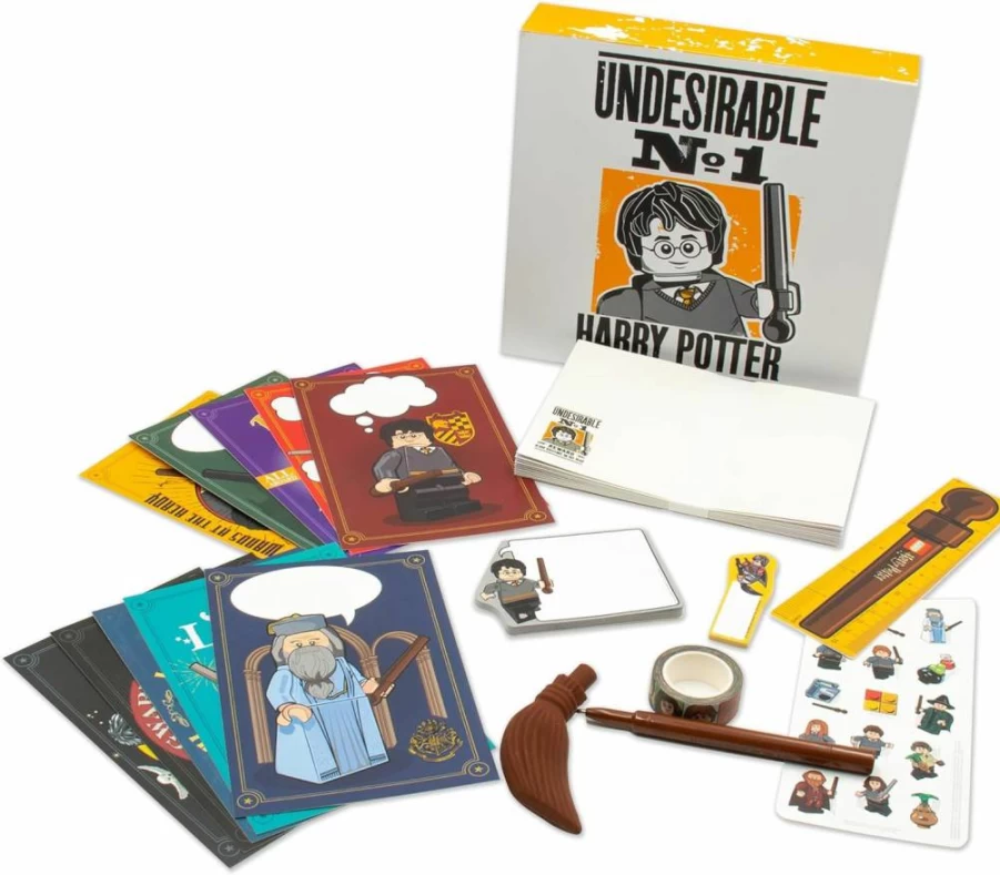 IQ Harry Potter Stationery Set - Gel Pen, Stickers, Postcards, Notepad, Bookmark, Paper Tape for Kids Ages 6+