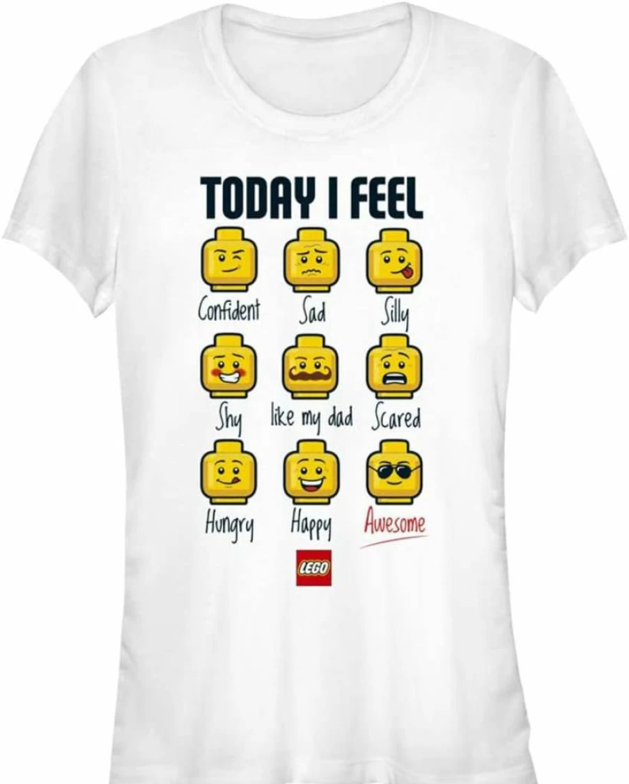 Fifth Sun Women's Lego Guy Graphic Short Sleeve T-Shirt - Iconic Expressions Tee