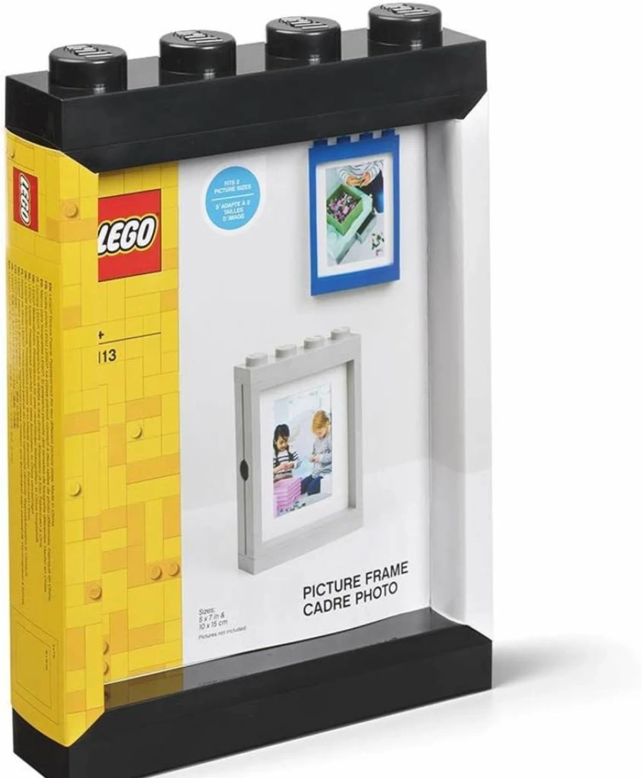 Room Copenhagen LEGO Stackable Picture Frame - 5x7 Inch Photo Display for Wall or Tabletop, Grey