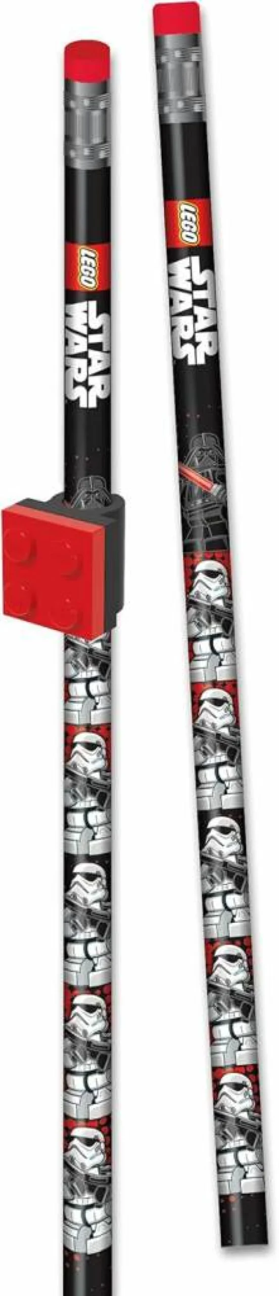 LEGO Star Wars Pencil Set with Darth Vader Topper - 2 HB Pencils & Collectible Character Topper (52214)