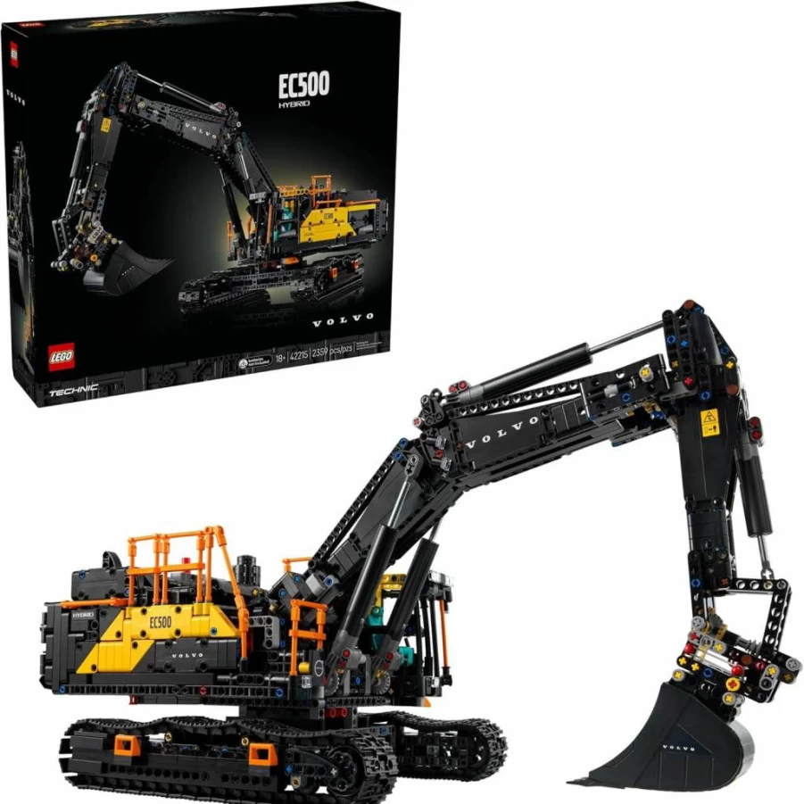 LEGO Technic Volvo EC500E Hybrid Excavator Building Set for Adults - 42215 Model Kit for Men & Women, DIY Engineering Toy, Ages 18+, Ideal Gift for Construction Enthusiasts & Collectors
