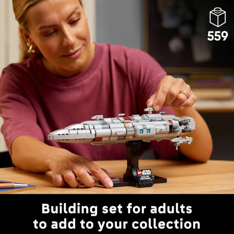 LEGO Star Wars Home One Starcruiser 75405 Building Set for Adults with Nebulon-B Frigate & Display Stand - Ultimate Collectible Model