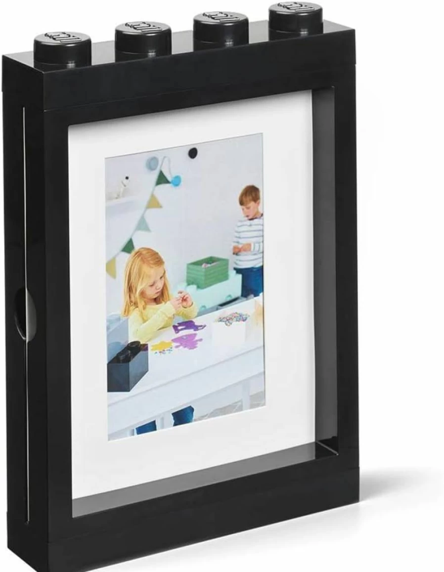 Room Copenhagen LEGO Picture Frame - Stackable 5x7 Photo Frame for Wall or Tabletop Display, Pink