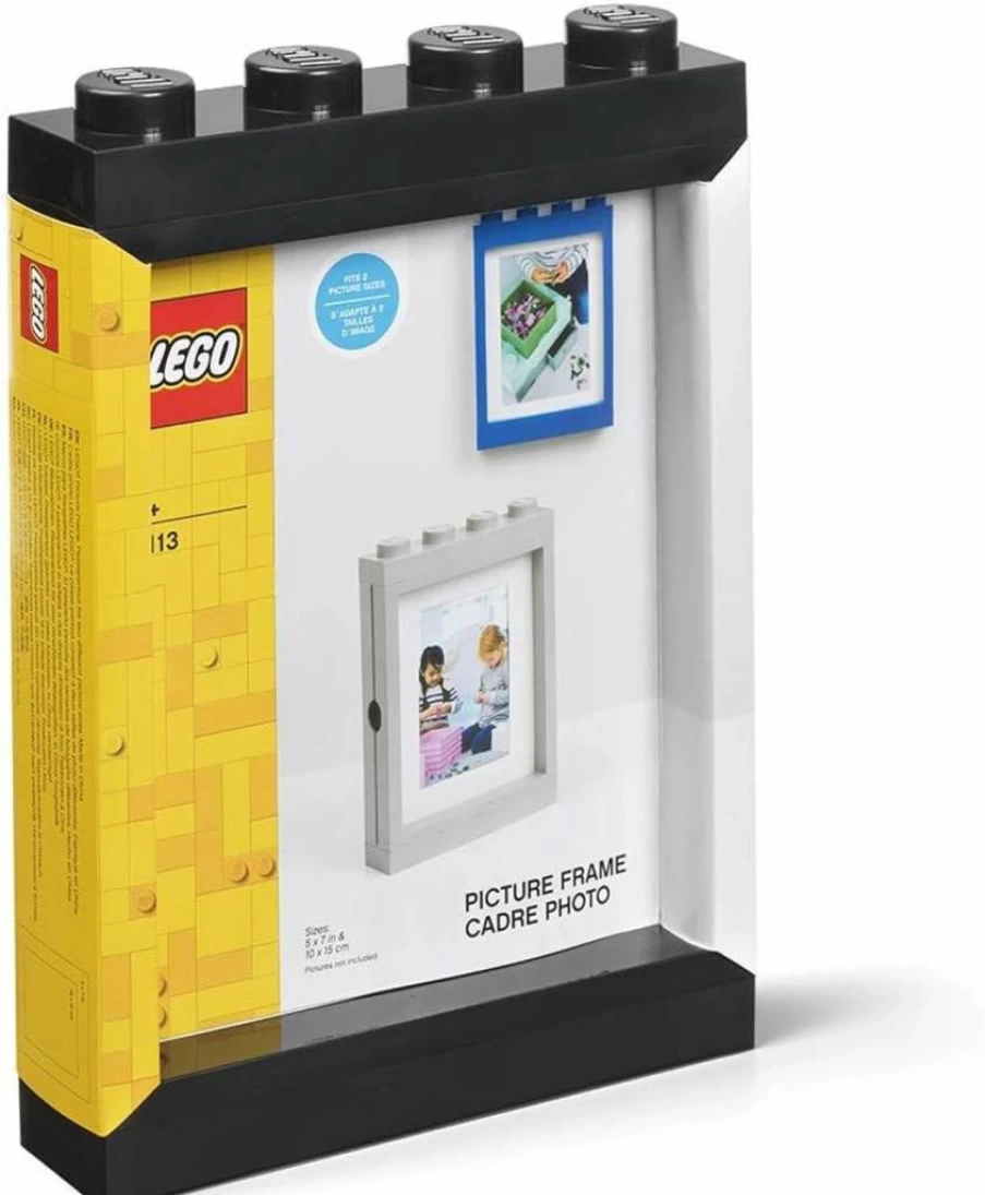 Room Copenhagen LEGO Picture Frame - Stackable 5x7 Photo Frame for Wall or Tabletop Display, Pink