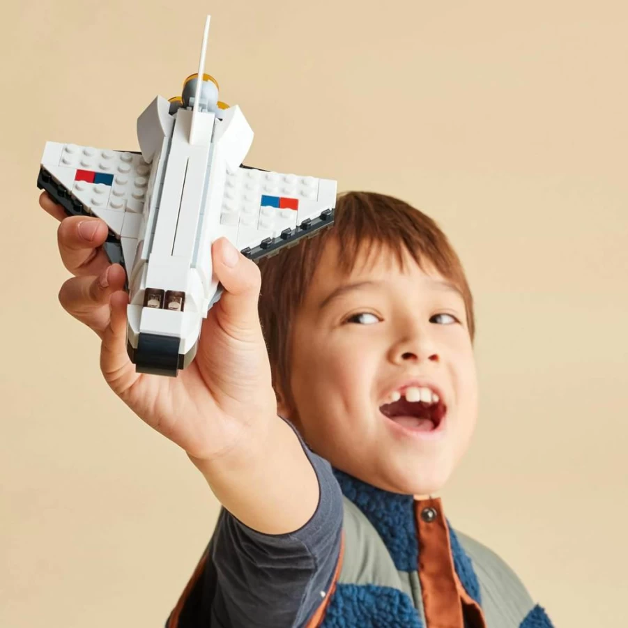 LEGO Creator 3-in-1 Space Shuttle Building Toy Set 31134 - Build Spaceship or Astronaut, STEM Educational Gift for Kids Ages 6+, Creative Play for Boys & Girls, Birthday & Holiday Present
