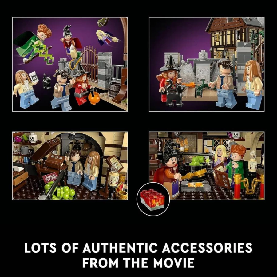 LEGO Ideas Hocus Pocus Sanderson Sisters Cottage Building Set 21341 for Adults – Witchcraft Mini Figures, Collectible Model Kit, Unique Halloween Gift for Fans