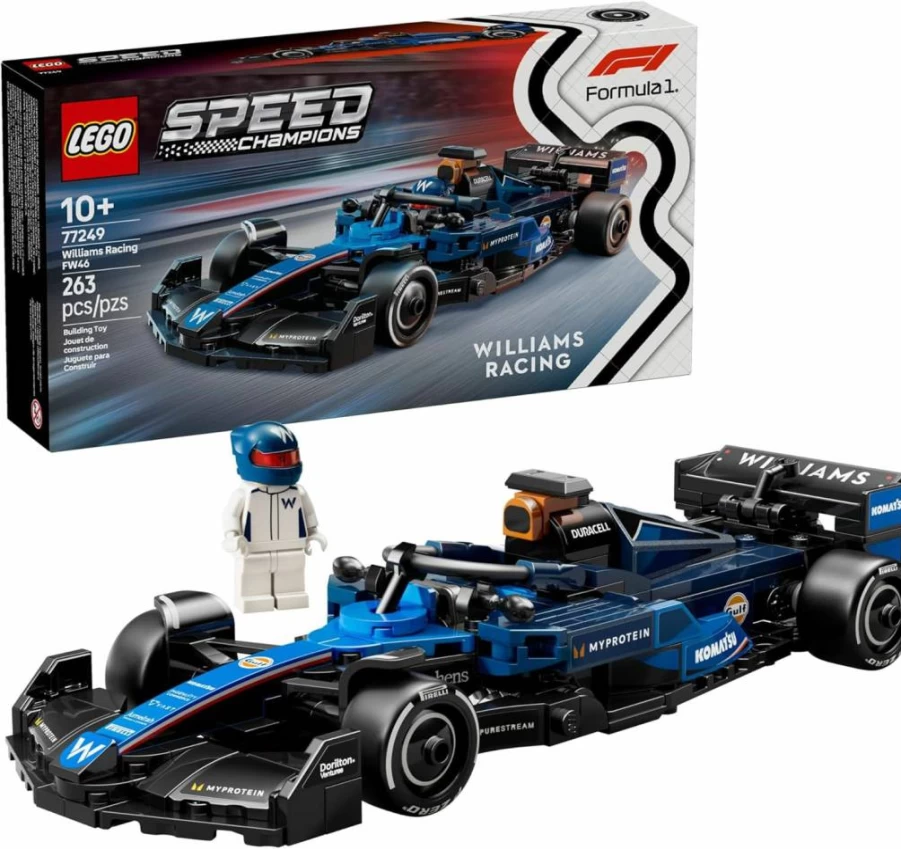 LEGO Speed Champions Williams FW46 F1 Race Car Building Set 77249 - Creative Toy for Kids Ages 10+, Perfect Gift for Formula 1 Fans, Boys & Girls, Birthday Present
