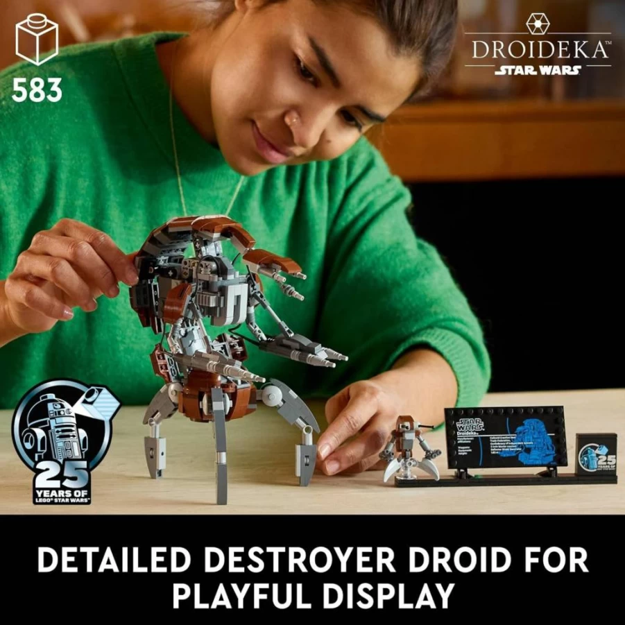 LEGO Star Wars 75381 Droideka Building Set for Adults, Collectible Destroyer Droid Model Kit for Display, May The 4th Gift Idea for Fans & Builders