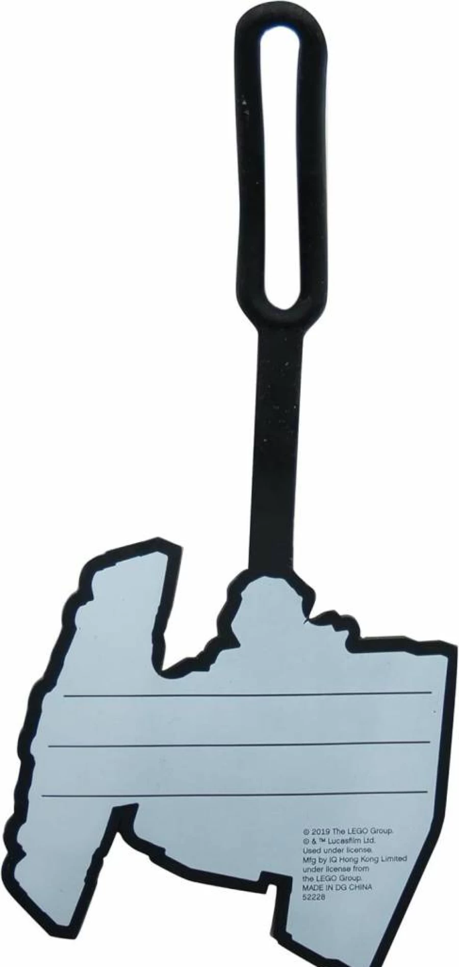 LEGO Star Wars Tie Fighter Silicone Luggage Tag - Writable ID Surface, 6.5 Inch Travel Suitcase & Backpack Accessory (52228)