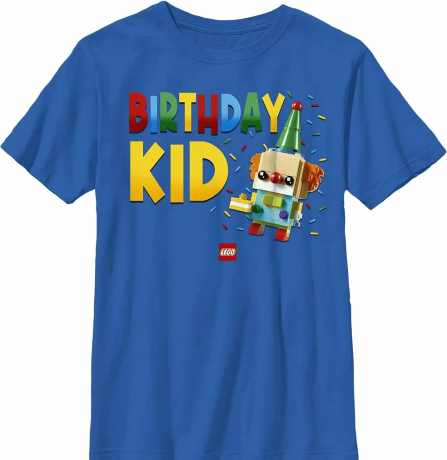 Fifth Sun Lego Birthday Graphic Short Sleeve T-Shirt for Boys
