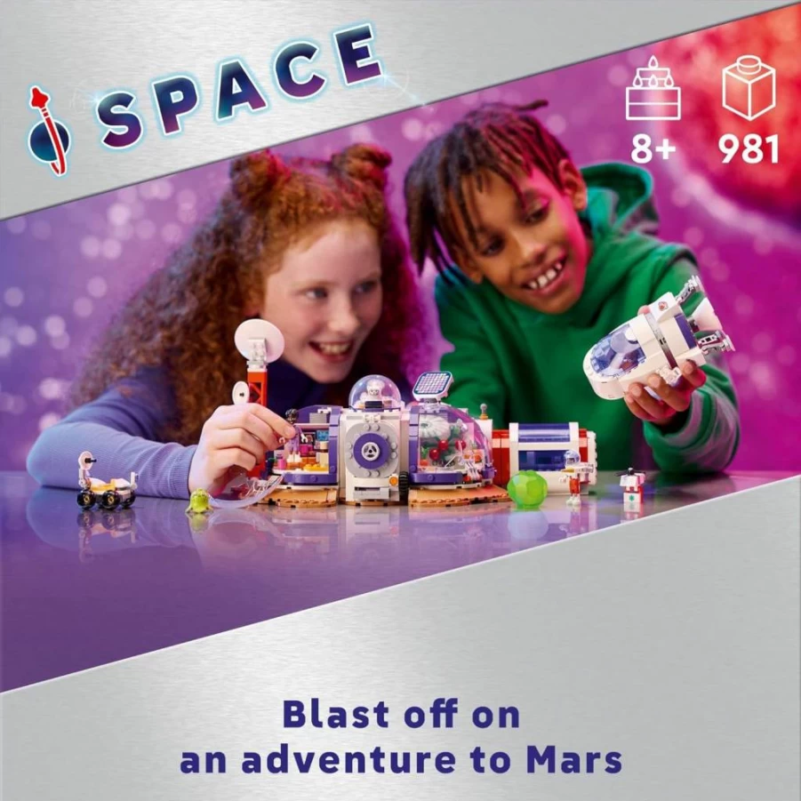 LEGO Friends 42605 Mars Space Base & Rocket Ship Set with 3 Mini-Dolls, STEM Space Toy for Kids Ages 8+ Who Love Science & Astronaut Pretend Play