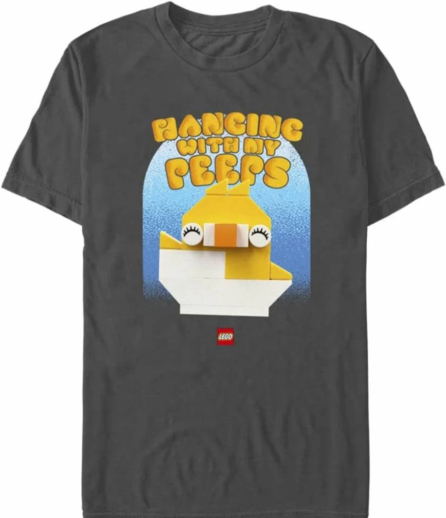 Fifth Sun Men's Lego Graphic Short Sleeve T-Shirt - Iconic Peep Design