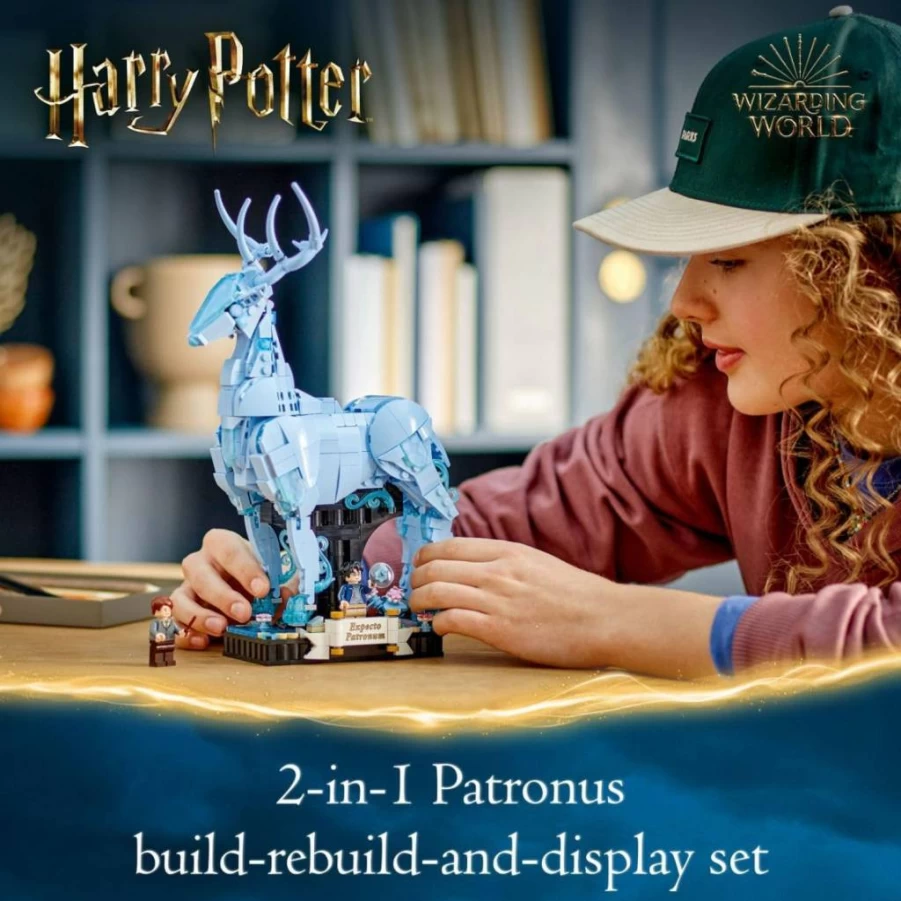 LEGO Harry Potter Expecto Patronum 76414 Building Set - 2-in-1 Collectible Patronus Model Kit for Adults & Teens Aged 14+, Wizarding World Display Toy & Gift for Harry Potter Fans