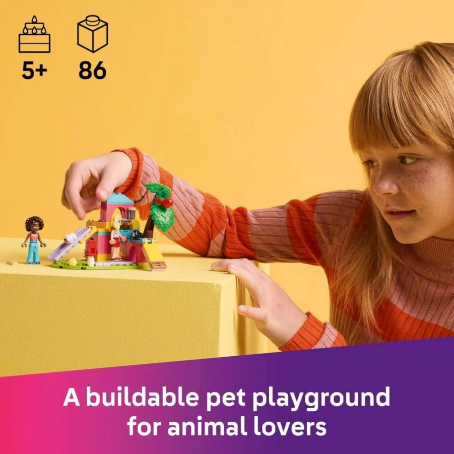 LEGO Friends Guinea Pig Playground Building Set with 2 Minidolls & Animal Toys - Creative Pretend Play Gift for Kids Ages 5+ (42640)