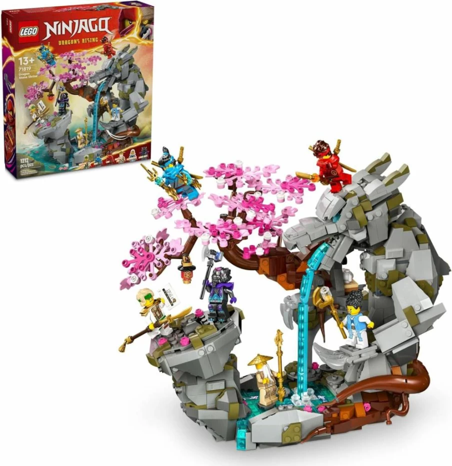 LEGO Ninjago 71819 Dragon Stone Shrine Building Kit with 6 Ninja Minifigures, Collectible Display Model for Kids and Adults Ages 13+, Creative Construction Toy for Boys and Girls