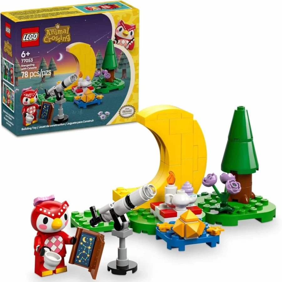 LEGO Animal Crossing 77053 Stargazing with Celeste Building Kit, Creative Playset for Kids Ages 6+, Perfect Gift for Birthday & Pretend Play