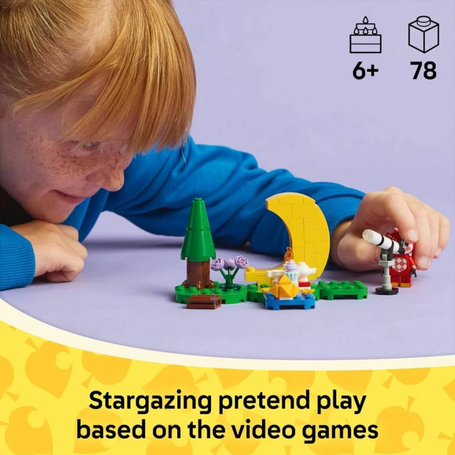 LEGO Animal Crossing 77053 Stargazing with Celeste Building Kit, Creative Playset for Kids Ages 6+, Perfect Gift for Birthday & Pretend Play