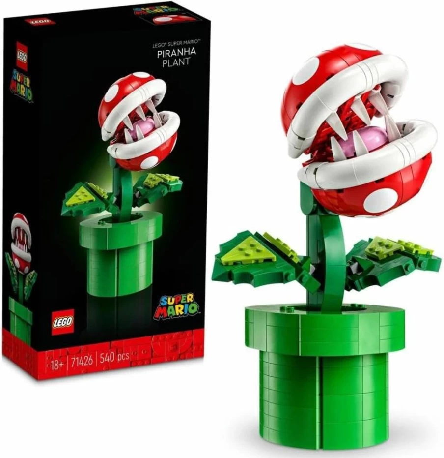LEGO Super Mario Piranha Plant Building Set 71426 | Collectible Posable Figure for Adults & Teens | Authentic Super Mario Bros Gift for Gamers & Fans