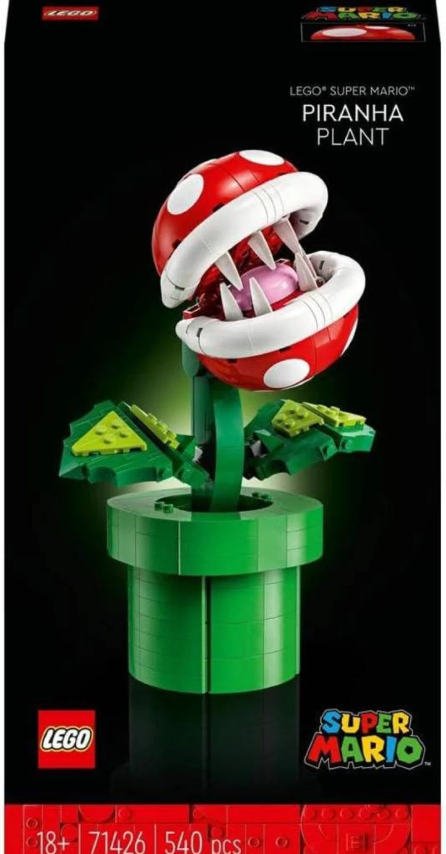 LEGO Super Mario Piranha Plant Building Set 71426 | Collectible Posable Figure for Adults & Teens | Authentic Super Mario Bros Gift for Gamers & Fans