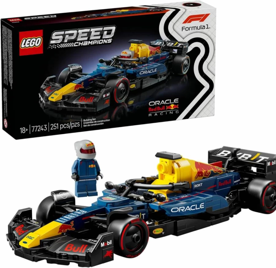LEGO Speed Champions Red Bull Racing RB20 F1 Car Building Set 77243 for Adults – Realistic Formula 1 Model Kit, DIY Display & Gift for F1 Fans