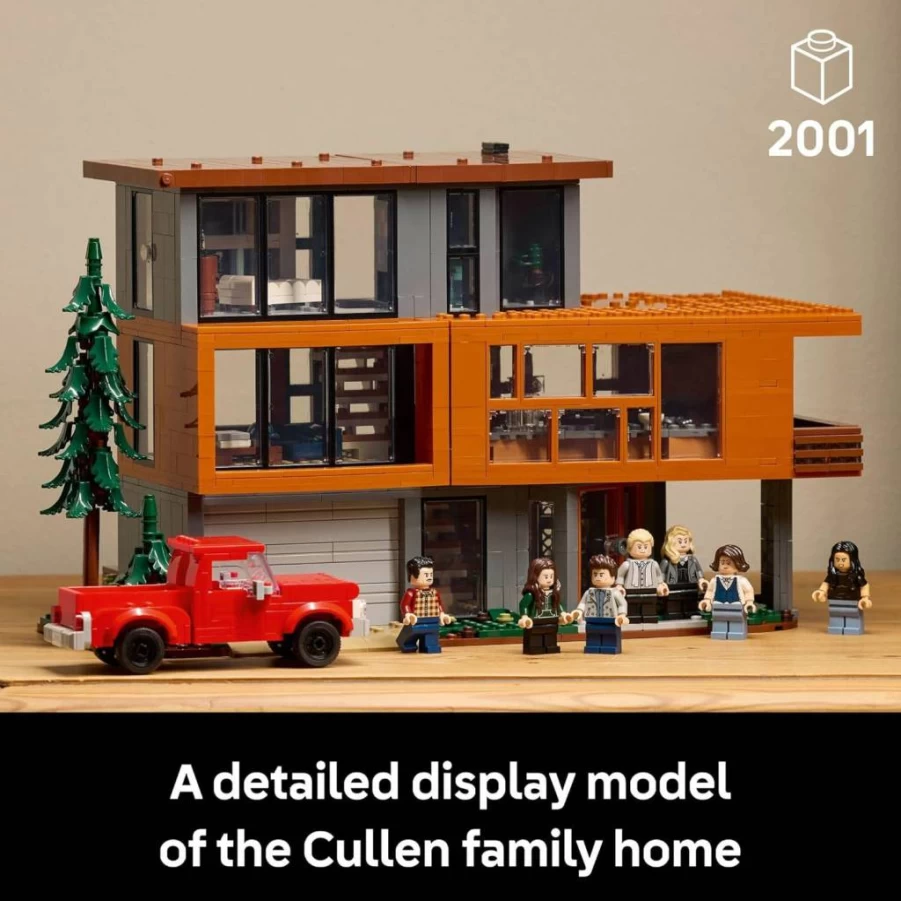 LEGO Ideas The Twilight Saga Cullen House Collectible Building Set 21354 - Edward, Bella & Jacob Minifigures, DIY Craft for Adults, Perfect Gift for Fans