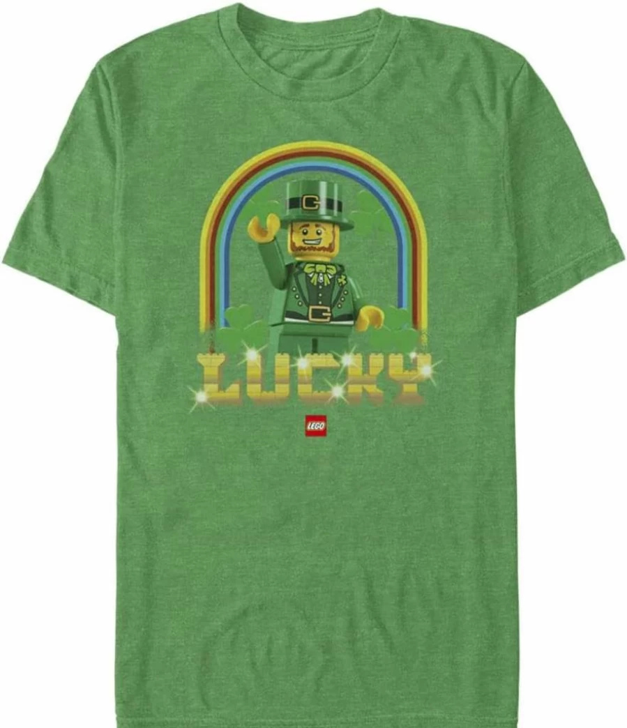 Fifth Sun Men's Lego Raining Luck Graphic Short Sleeve T-Shirt