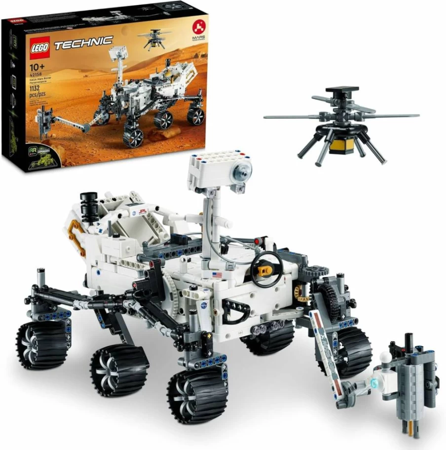LEGO Technic NASA Mars Rover Perseverance & Ingenuity Helicopter Building Kit 42158, STEM Toy for Kids Ages 10+, Science & Engineering Gift for Boys & Girls