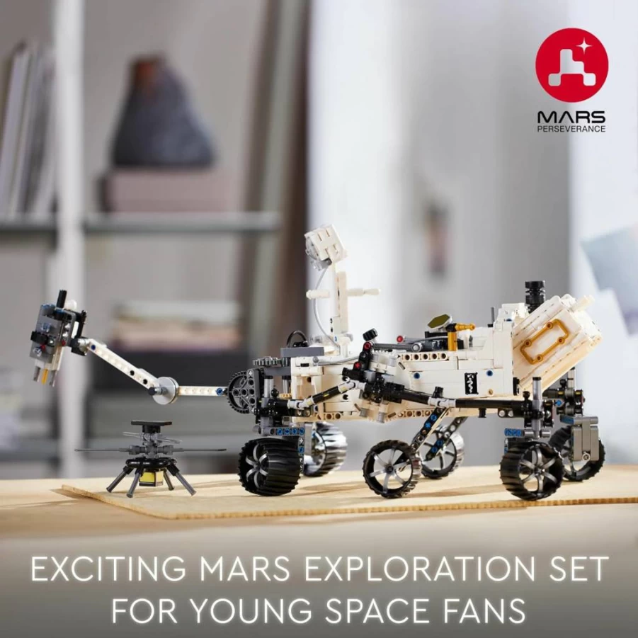LEGO Technic NASA Mars Rover Perseverance & Ingenuity Helicopter Building Kit 42158, STEM Toy for Kids Ages 10+, Science & Engineering Gift for Boys & Girls