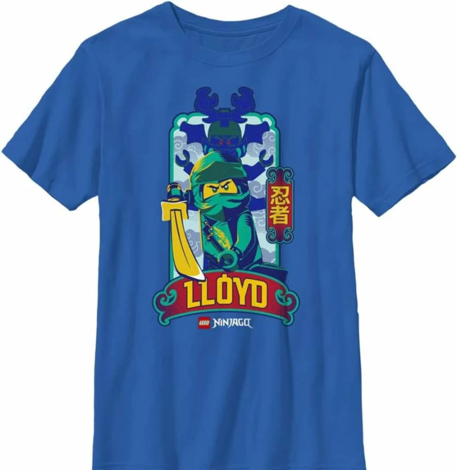 Fifth Sun Boys' Lego Ninjago Lloyd Graphic Short Sleeve T-Shirt for Kids