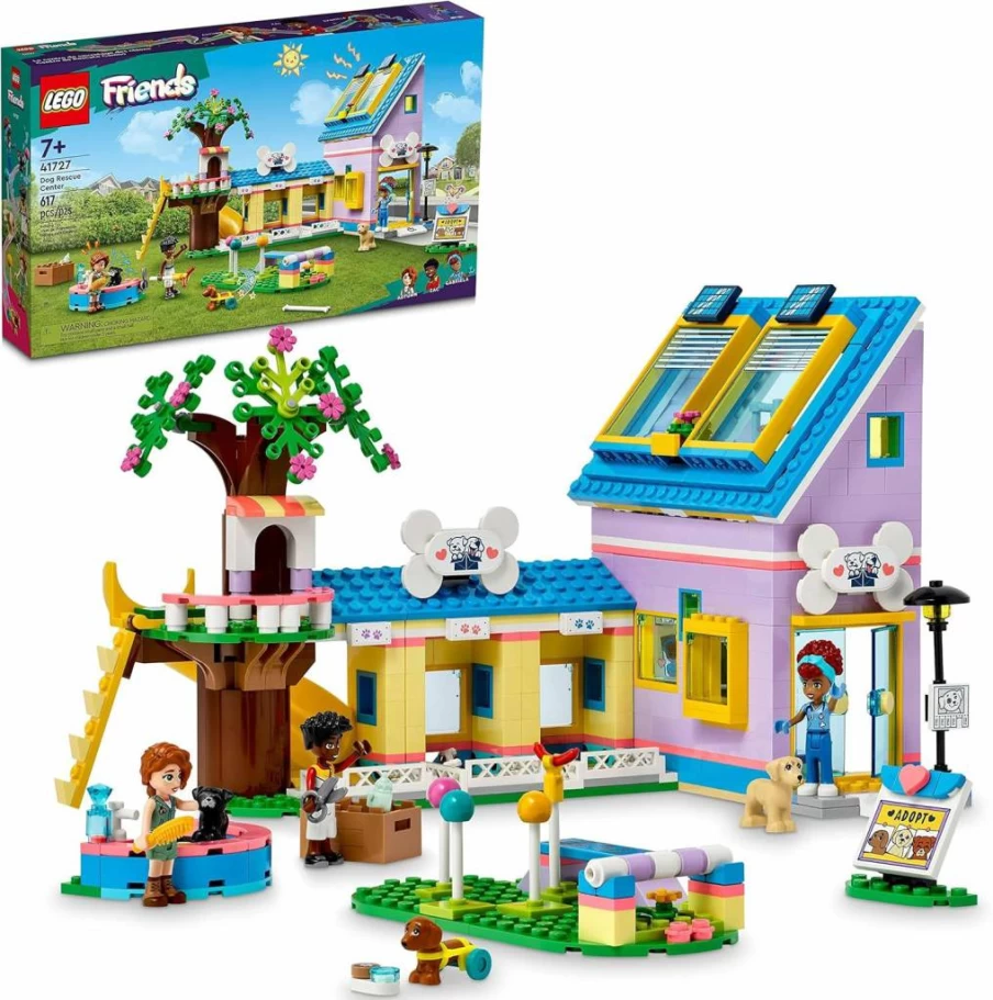 LEGO Friends 41727 Dog Rescue Center Building Set with Autumn & Zac Mini-Dolls, Vet Clinic Playset for Kids Ages 7+ | Creative Animal Rescue Toy for Children