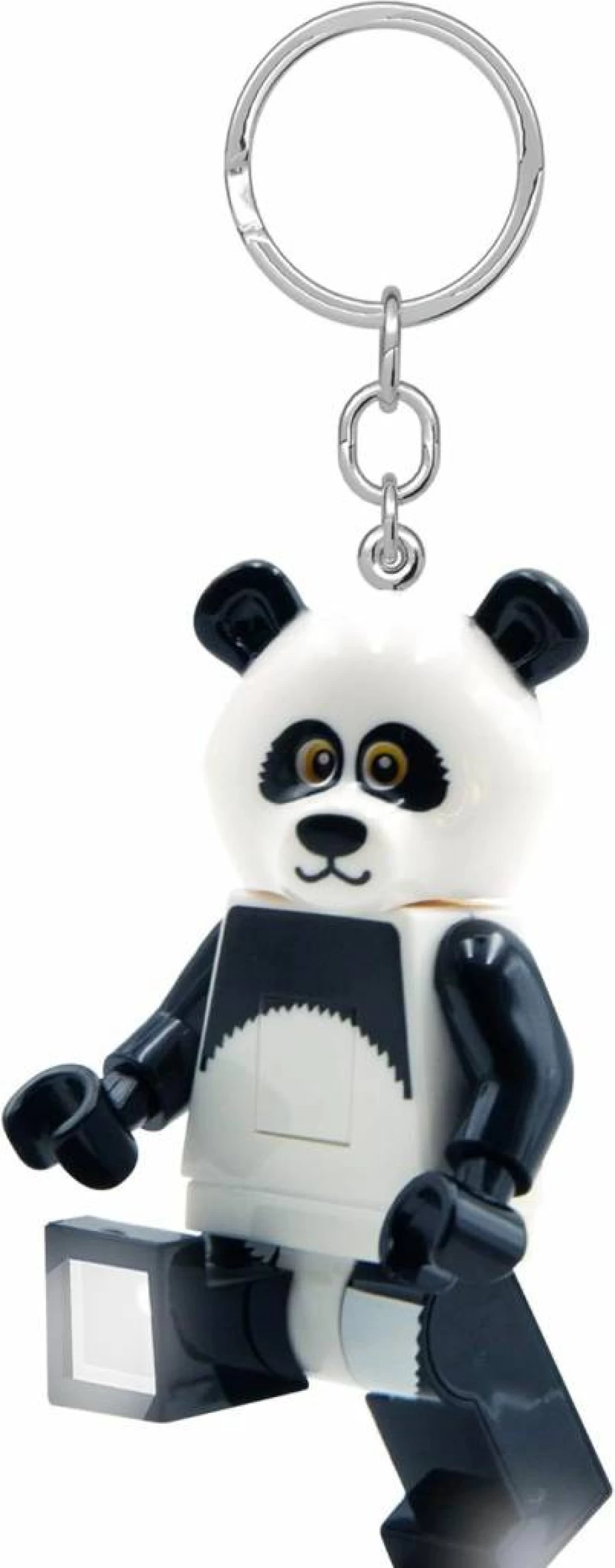 IQ 3 Inch Tall Panda Guy Lego Minifigure Keychain Light - Ke195H, Durable and Cute Collectible Toy for Kids and Adults