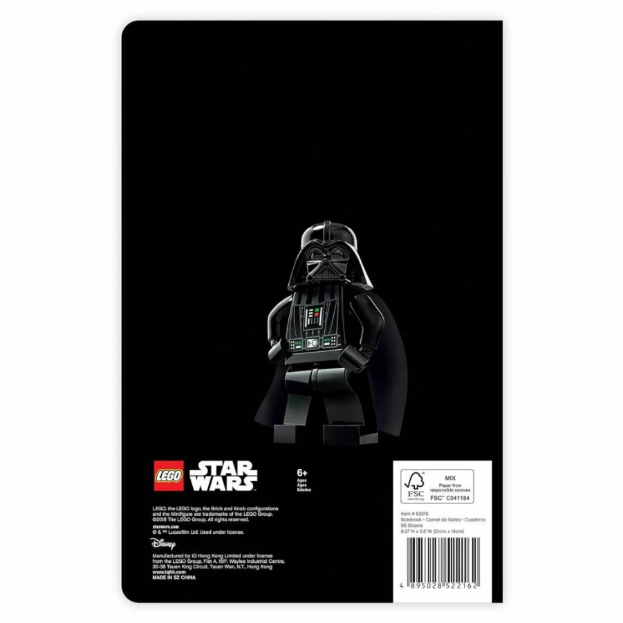 LEGO Star Wars Darth Vader Notebook - 192 Lined Pages Softcover Journal for School, Office & Home (Amazon)