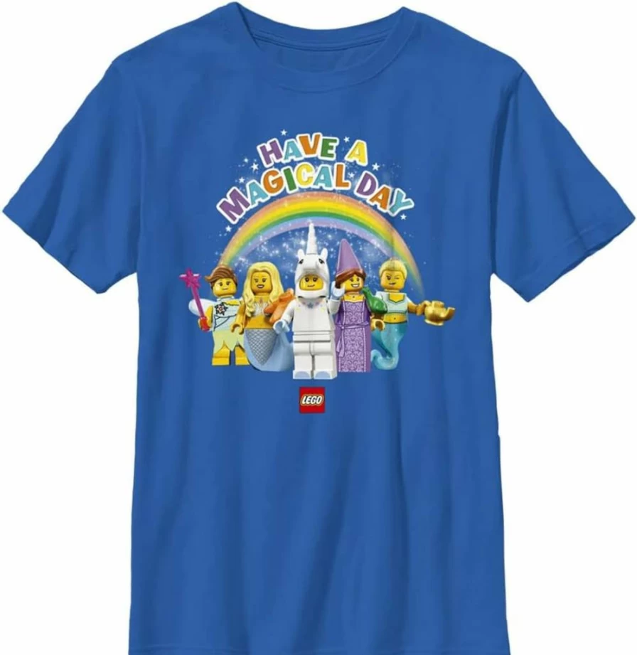 Fifth Sun Boys' Lego Magical Day Short Sleeve T-Shirt for Kids