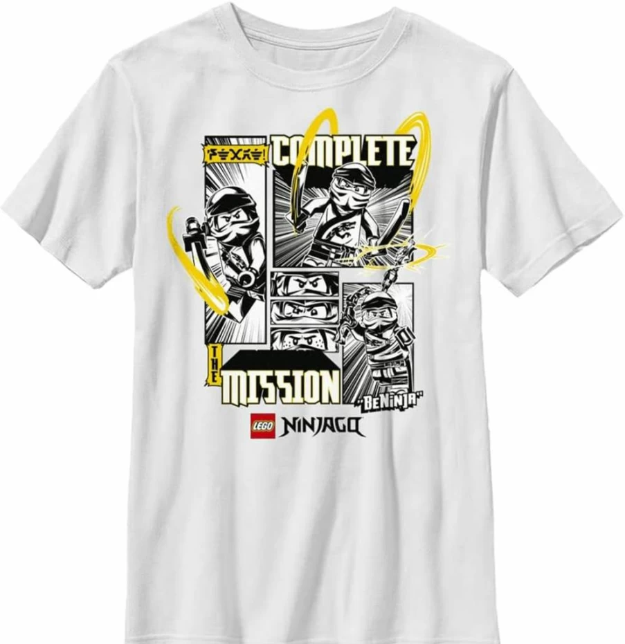 Fifth Sun Boys' Lego Ninjago Mission Graphic Short Sleeve T-Shirt