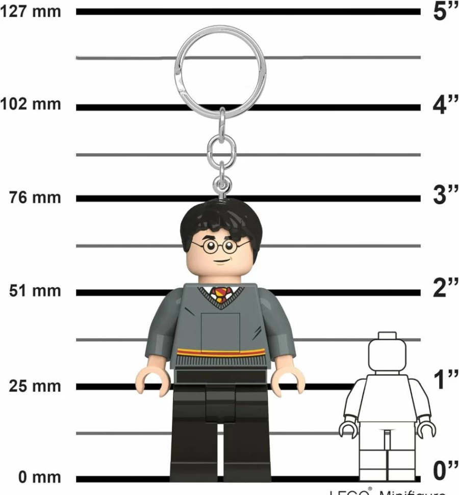 IQ Harry Potter Lego-Style 3-Inch Keychain Light with LED - Official Hogwarts Collectible (Ke201)