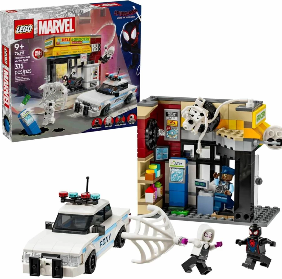 LEGO Marvel Spider-Man: Miles Morales vs. The Spot 76311 Building Set with 4 Minifigures - Spider-Verse Superhero Toy for Kids Ages 9+ - Creative Birthday Gift for Boys and Girls