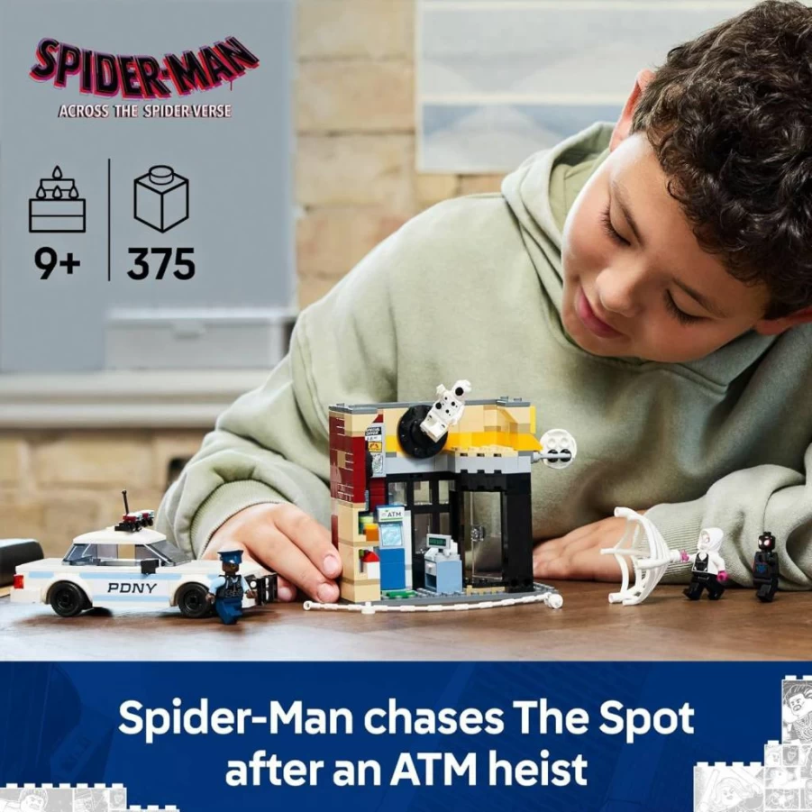 LEGO Marvel Spider-Man: Miles Morales vs. The Spot 76311 Building Set with 4 Minifigures - Spider-Verse Superhero Toy for Kids Ages 9+ - Creative Birthday Gift for Boys and Girls