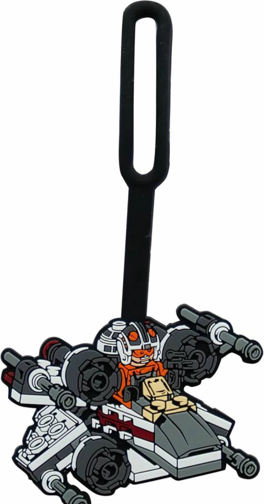 LEGO Star Wars X-Wing Fighter Silicone Luggage Tag - 6 Inch Travel ID Tag for Suitcase, Backpack, Writable Surface (52237)