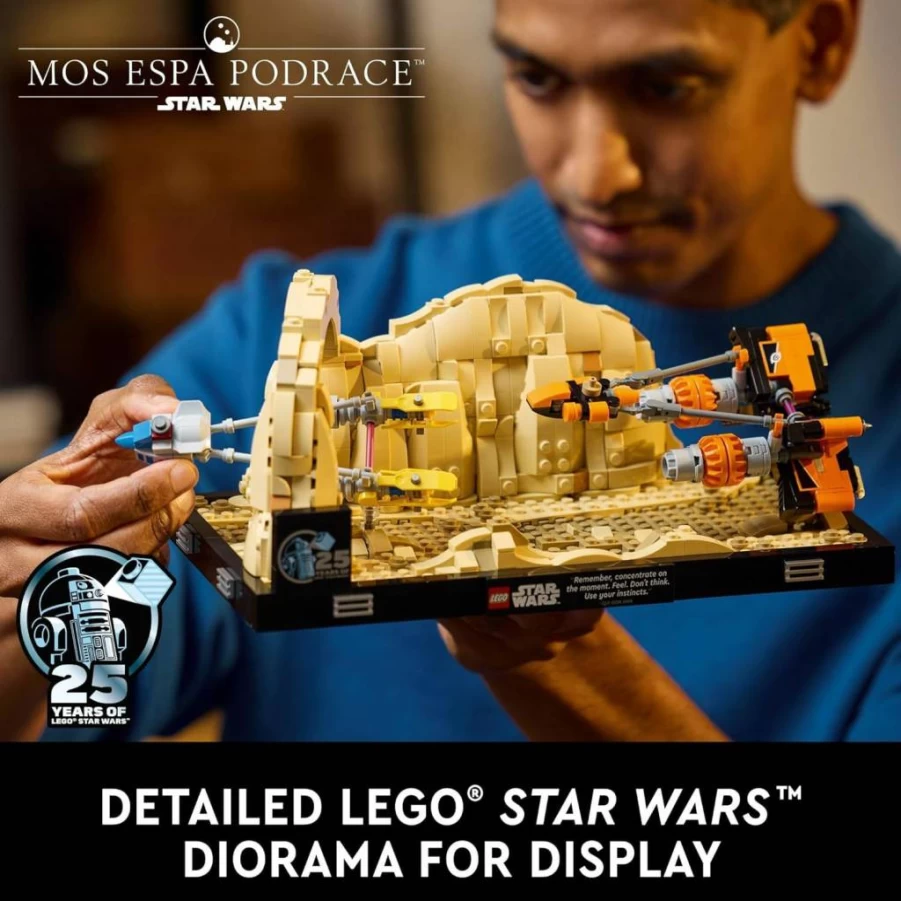 LEGO Star Wars 75380 Mos Espa Podrace Diorama Building Set for Adults, Anakin Skywalker Podracer Model Kit, Collectible Star Wars Gift for Fans