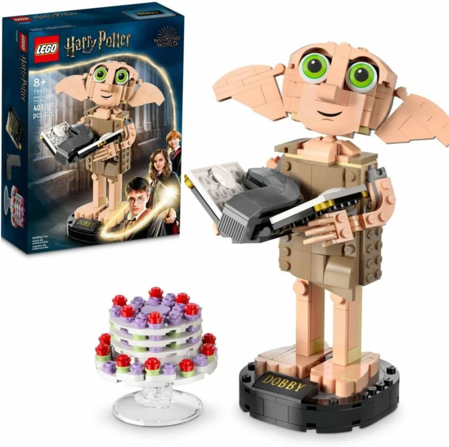 LEGO Harry Potter 76421 Dobby The House-Elf Building Kit, Collectible Model Set for Kids Ages 8+ with Display Stand, Perfect Gift for Birthday and Holidays