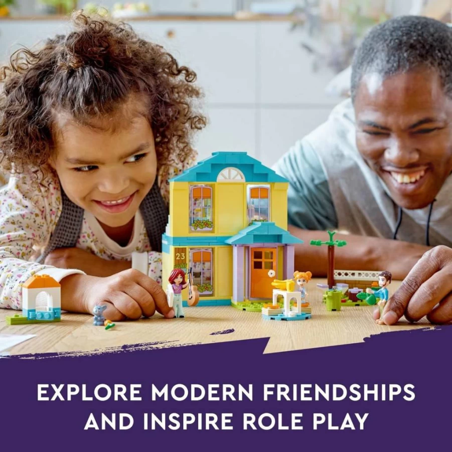 LEGO Friends 41724 Paisley's House Building Toy Set for Kids Ages 4+, Creative Play Dollhouse with Bunny Figure & Accessories, Best Birthday Gift for Girls and Boys