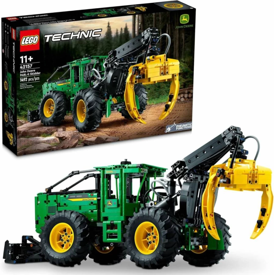 LEGO Technic John Deere 948L-II Skidder 42157 Building Kit for Ages 11+, Engineering Toy for Kids, Heavy-Duty Farm Vehicle Model Set