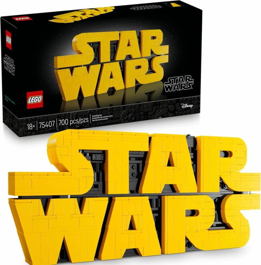 LEGO Star Wars 75407 DIY Building Kit for Adults – Collectible Brick-Built Star Wars Logo Model, Father’s Day Gift Idea, Home Decor for Movie Fans
